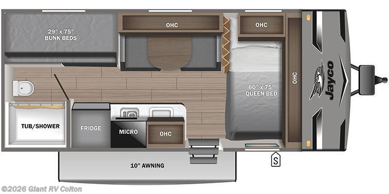 2024 Jayco Jay Flight SLX 174BH - Used Travel Trailer For Sale by Giant RV in Colton, California