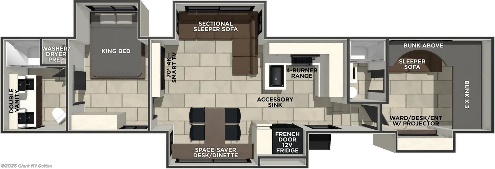 2026 Prime Time Crusader FAM37 - New Fifth Wheel For Sale by Giant RV in Colton, California