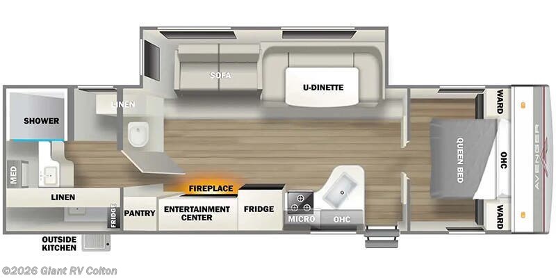 2025 Prime Time Avenger 27RBS - New Travel Trailer For Sale by Giant RV in Colton, California