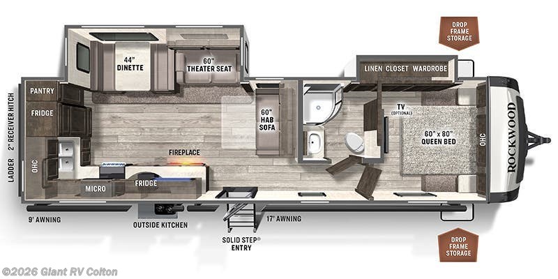 2021 Forest River Rockwood Ultra Lite 2902SW - Used Travel Trailer For Sale by Giant RV in Colton, California