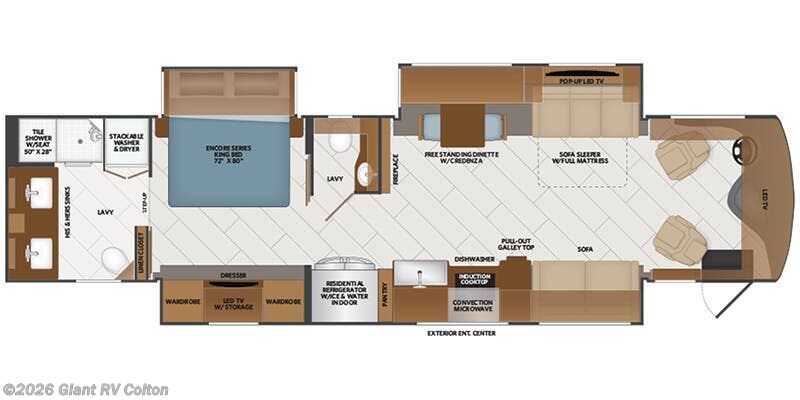2026 Fleetwood Discovery LXE 40M - New Class A For Sale by Giant RV in Colton, California