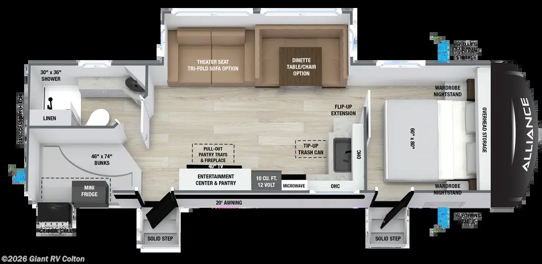 2027 Alliance RV Delta 281BH - New Travel Trailer For Sale by Giant RV in Colton, California