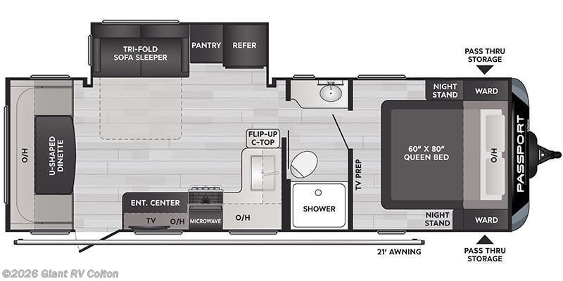 2022 Keystone Passport SL Series West 252RDWE - Used Travel Trailer For Sale by Giant RV in Colton, California
