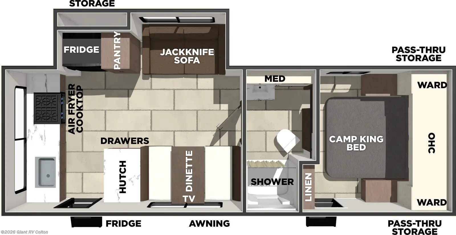 2026 Prime Time Tracer 235RK - New Travel Trailer For Sale by Giant RV in Colton, California