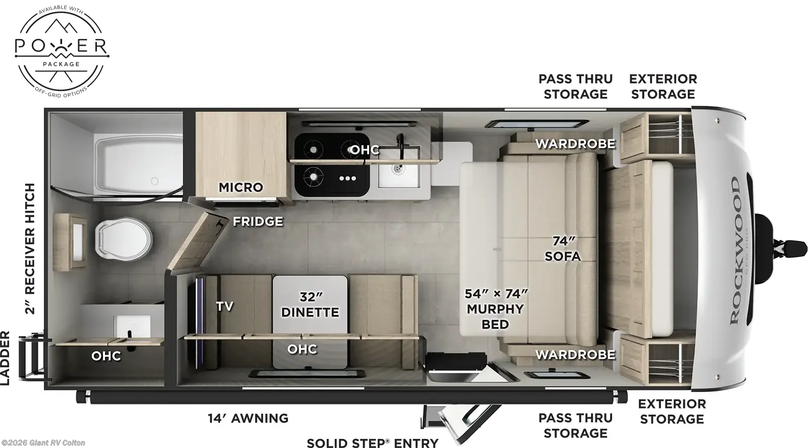 2026 Rockwood Geo Pro G19FD by Forest River from Giant RV in Colton, California