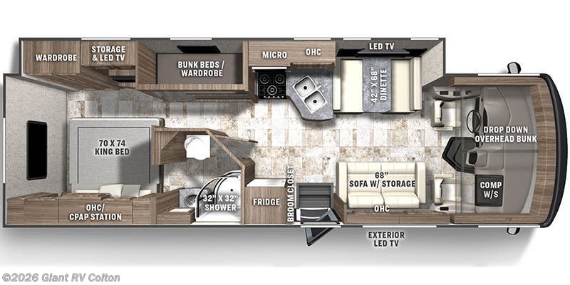 2023 Coachmen Pursuit 31BH - Used Class A For Sale by Giant RV in Colton, California