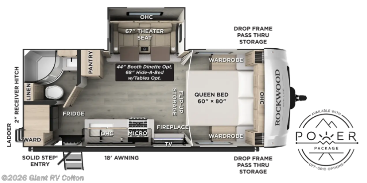 2027 Forest River Rockwood Mini Lite 2205S - New Travel Trailer For Sale by Giant RV in Colton, California
