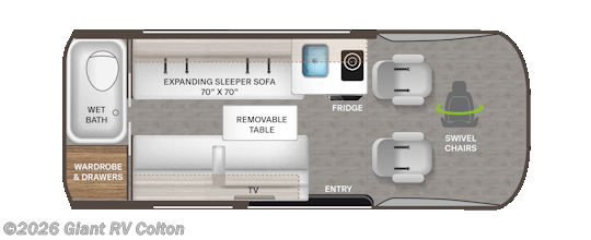 2027 Tranquility 19A by Thor Motor Coach from Giant RV in Colton, California