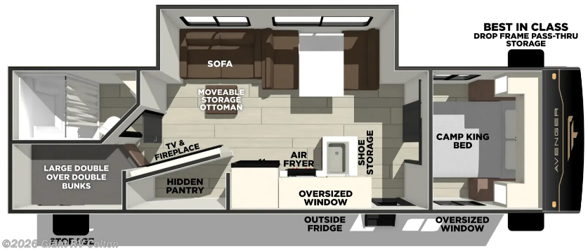 2027 Forest River Avenger 26DBS - New Travel Trailer For Sale by Giant RV in Colton, California