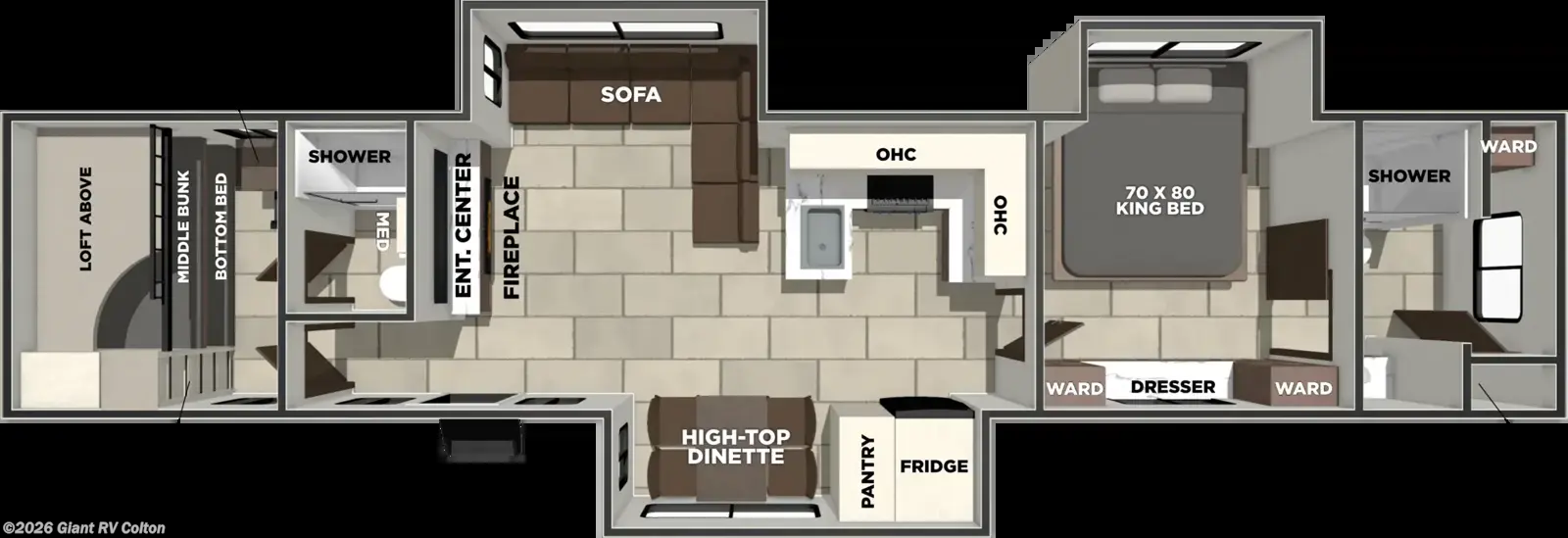 2027 Forest River LaCrosse 44PK - New Travel Trailer For Sale by Giant RV in Colton, California