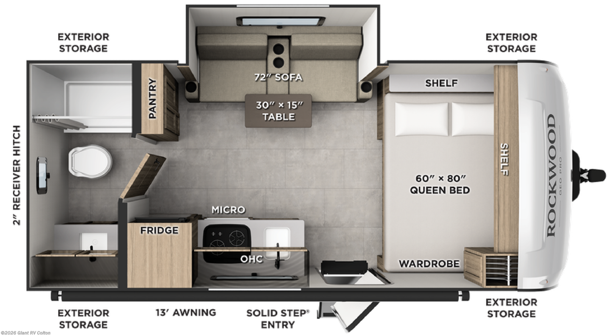 2027 Forest River Rockwood Geo Pro G17SLE - New Travel Trailer For Sale by Giant RV in Colton, California