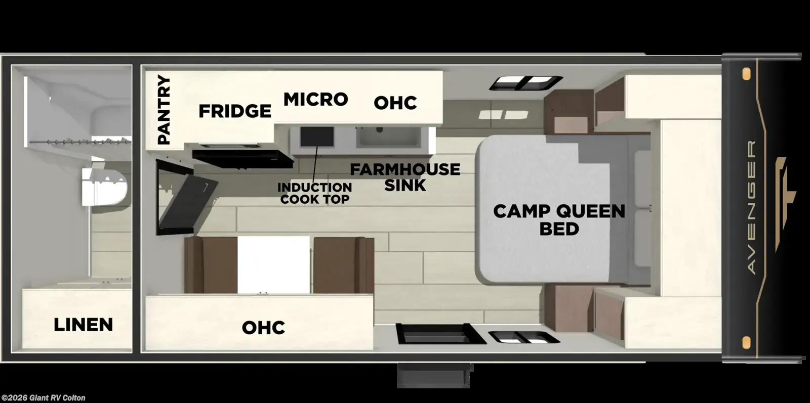 2027 Forest River Avenger LT 16RBX - New Travel Trailer For Sale by Giant RV in Colton, California