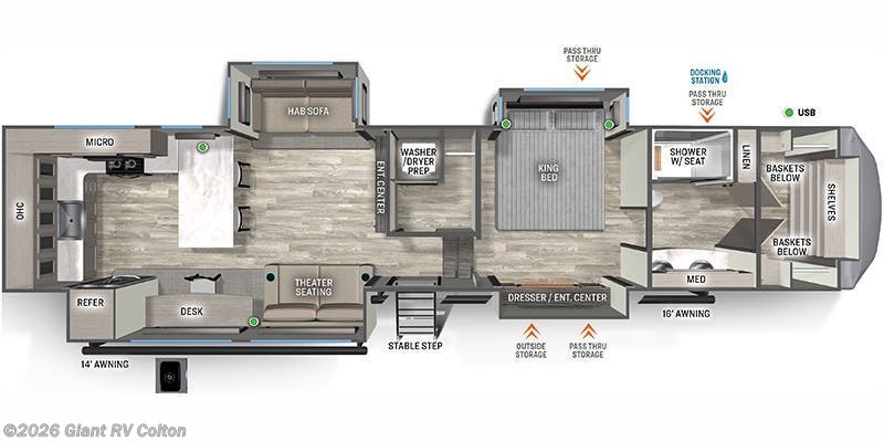 2026 Forest River Sierra 3800RK - New Fifth Wheel For Sale by Giant RV in Colton, California