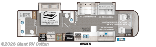 2026 Aria 3901 by Thor Motor Coach from Giant RV in Colton, California