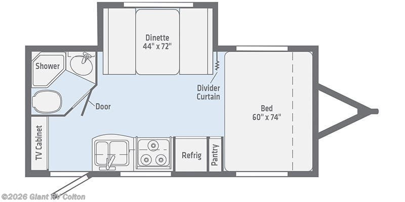 2021 Winnebago Micro Minnie 1808FBS - Used Travel Trailer For Sale by Giant RV in Colton, California
