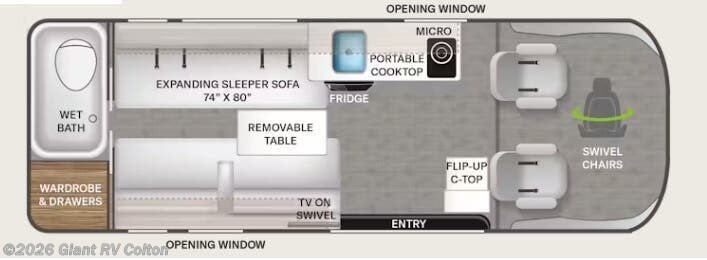2027 Thor Motor Coach Tellaro 20L - New Class B For Sale by Giant RV in Colton, California
