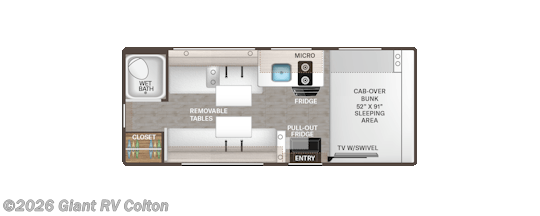 2027 Thor Motor Coach Four Winds 19X - New Class C For Sale by Giant RV in Colton, California