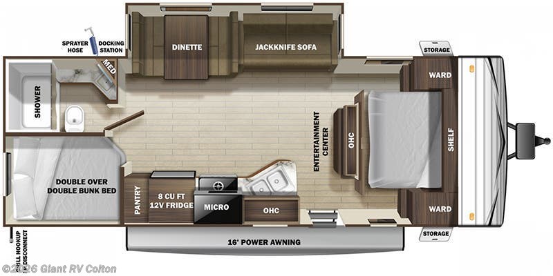 2022 Highland Ridge Open Range Conventional 26BHSW - Used Travel Trailer For Sale by Giant RV in Colton, California