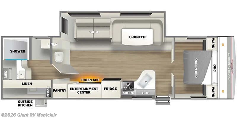 2025 Prime Time Avenger 27RBS - New Travel Trailer For Sale by Giant RV in Montclair, California