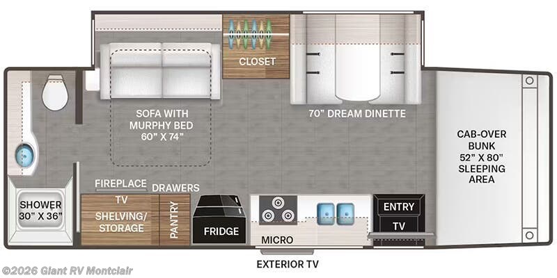 2026 Thor Motor Coach Omni Trail S29 - New Super C For Sale by Giant RV in Montclair, California