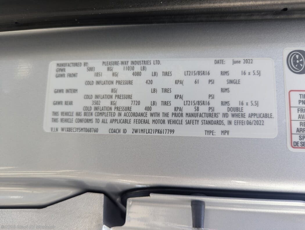 Used 2023 Pleasure-Way Plateau Plateau available in Montclair, California