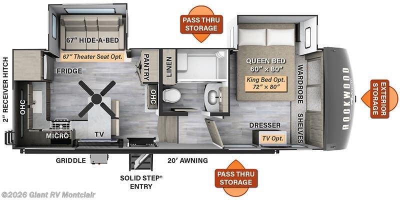 2024 Forest River Rockwood Signature 281RK - Used Fifth Wheel For Sale by Giant RV in Montclair, California