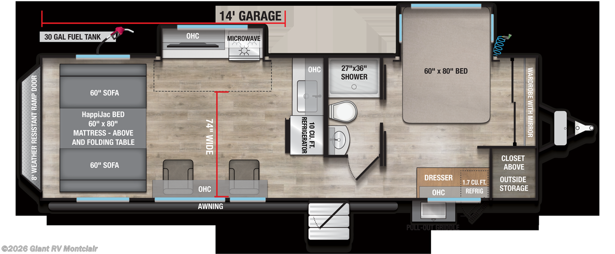 2026 Alliance RV Valor 27T14 - New Toy Hauler For Sale by Giant RV in Montclair, California