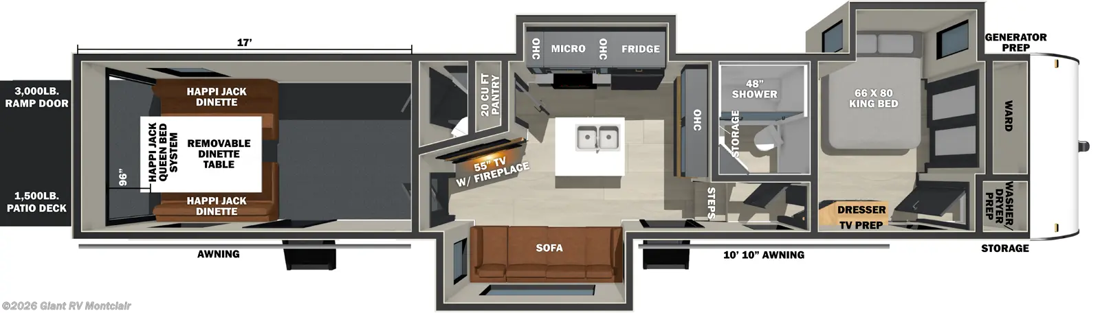 2026 Forest River Stealth 4017GX - New Fifth Wheel For Sale by Giant RV in Montclair, California