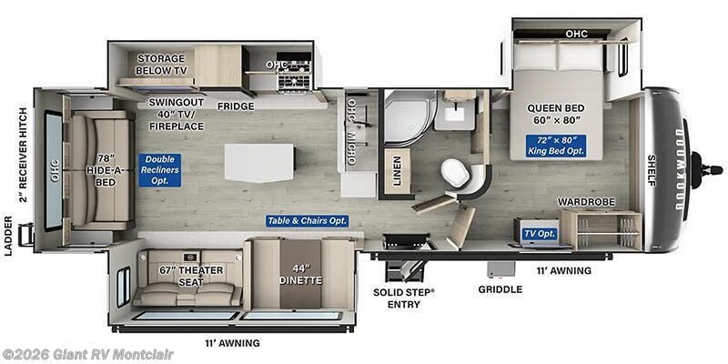 2025 Forest River Rockwood Ultra Lite 2906BS - New Travel Trailer For Sale by Giant RV in Montclair, California