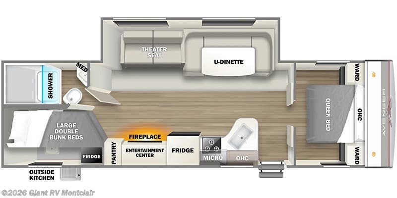 2024 Prime Time Avenger 27DBS - Used Travel Trailer For Sale by Giant RV in Montclair, California