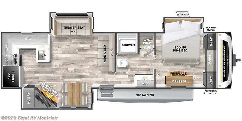 2026 Prime Time LaCrosse 3411RK - New Travel Trailer For Sale by Giant RV in Montclair, California