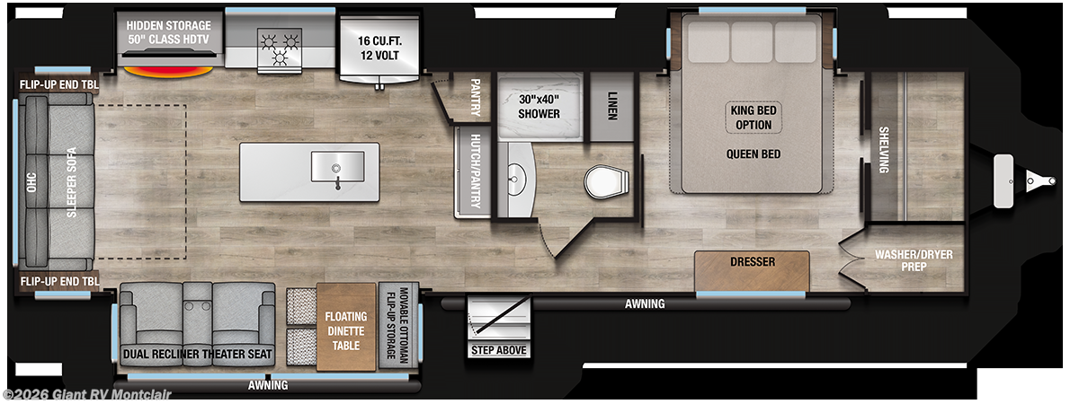2026 Alliance RV Avenue 332RL - New Travel Trailer For Sale by Giant RV in Montclair, California