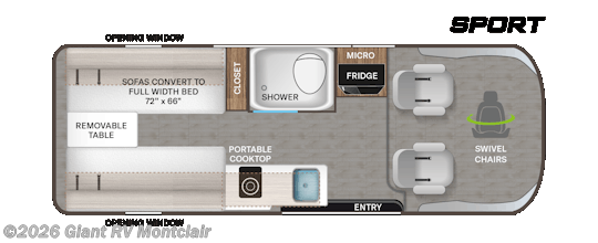 2026 Thor Motor Coach Tellaro 20US - New Class B For Sale by Giant RV in Montclair, California