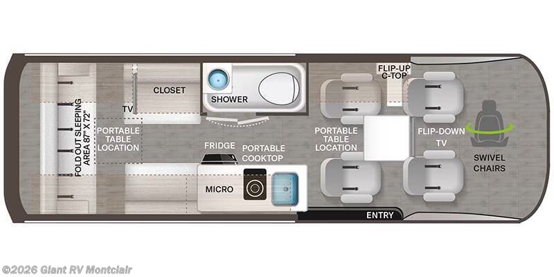2026 Thor Motor Coach Tranquility 24C - New Class B For Sale by Giant RV in Montclair, California