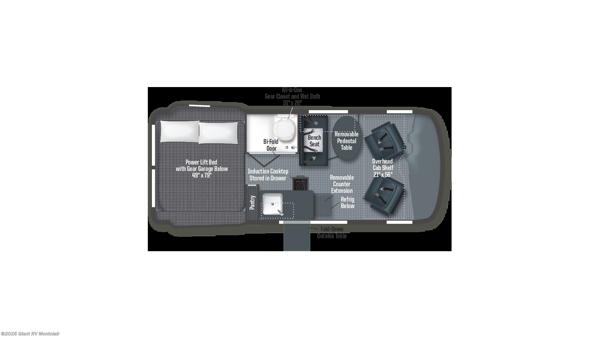 2027 Winnebago Revel Sport 44N - New Class B For Sale by Giant RV in Montclair, California