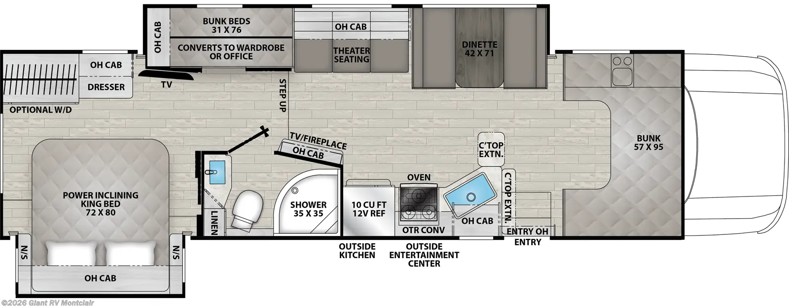2026 Coachmen Entourage 340BH - New Super C For Sale by Giant RV in Montclair, California