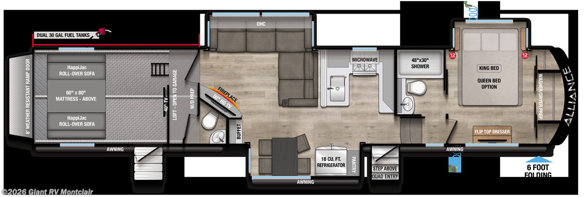 2026 Alliance RV Valor 44V14 - New Fifth Wheel For Sale by Giant RV in Montclair, California