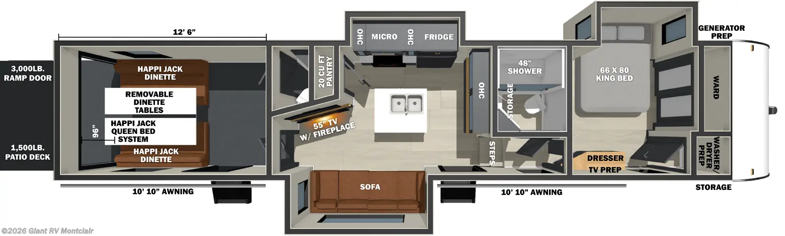 2027 Forest River Stealth 3513GX - New Fifth Wheel For Sale by Giant RV in Montclair, California