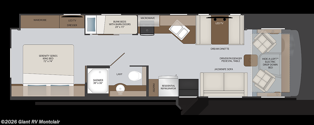 2026 Holiday Rambler Admiral 34J - New Class A For Sale by Giant RV in Montclair, California