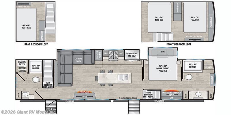 2026 Alliance RV Benchmark 44LFT - New Destination Trailer For Sale by Giant RV in Montclair, California