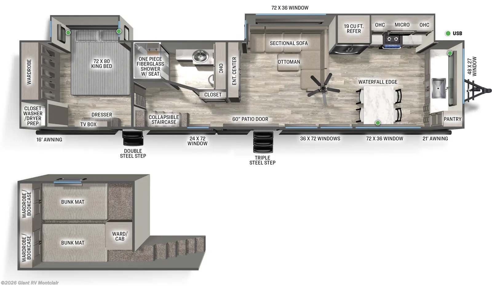 2027 Forest River Sierra Destination 422FKL - New Travel Trailer For Sale by Giant RV in Montclair, California