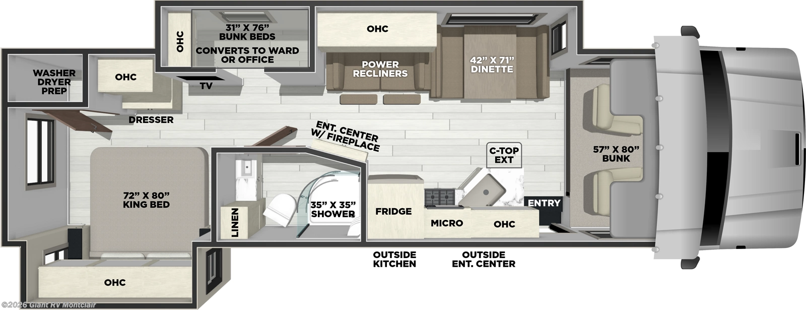 New 2026 Coachmen Entourage 340BH available in Montclair, California