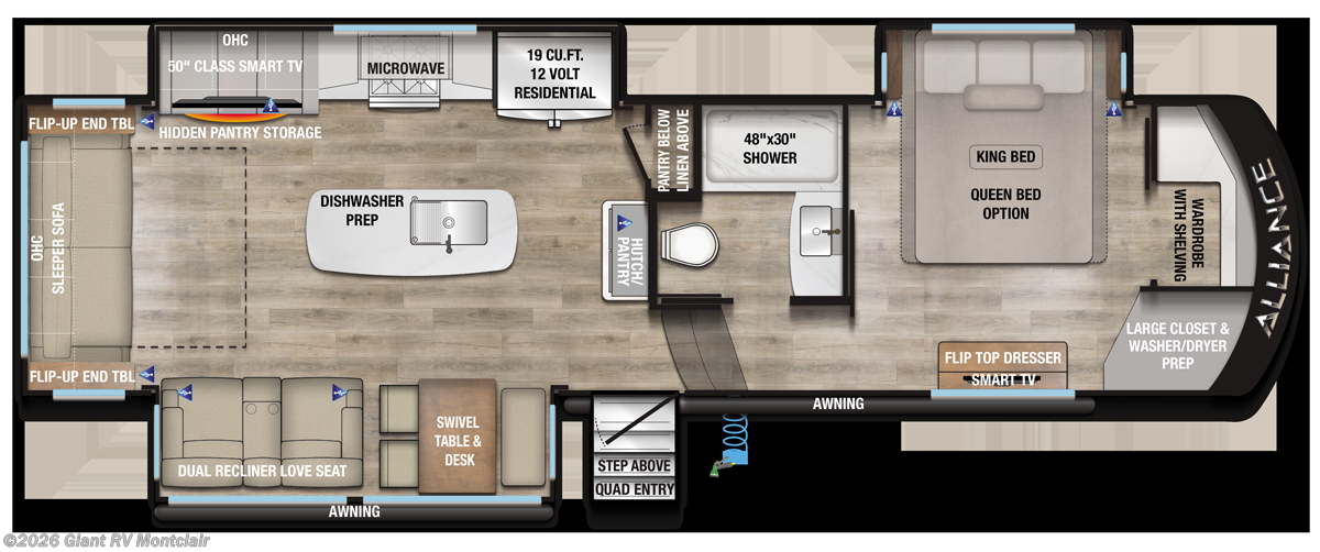 2026 Alliance RV Paradigm 310RL - New Fifth Wheel For Sale by Giant RV in Montclair, California