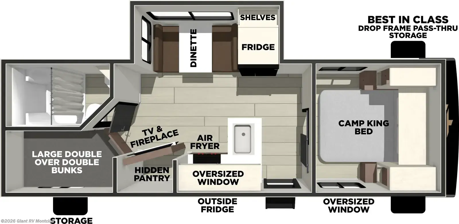 2027 Forest River Avenger 23BHS - New Travel Trailer For Sale by Giant RV in Montclair, California