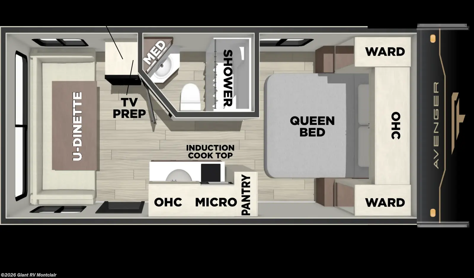 2027 Forest River Avenger LT 17RDX - New Travel Trailer For Sale by Giant RV in Montclair, California
