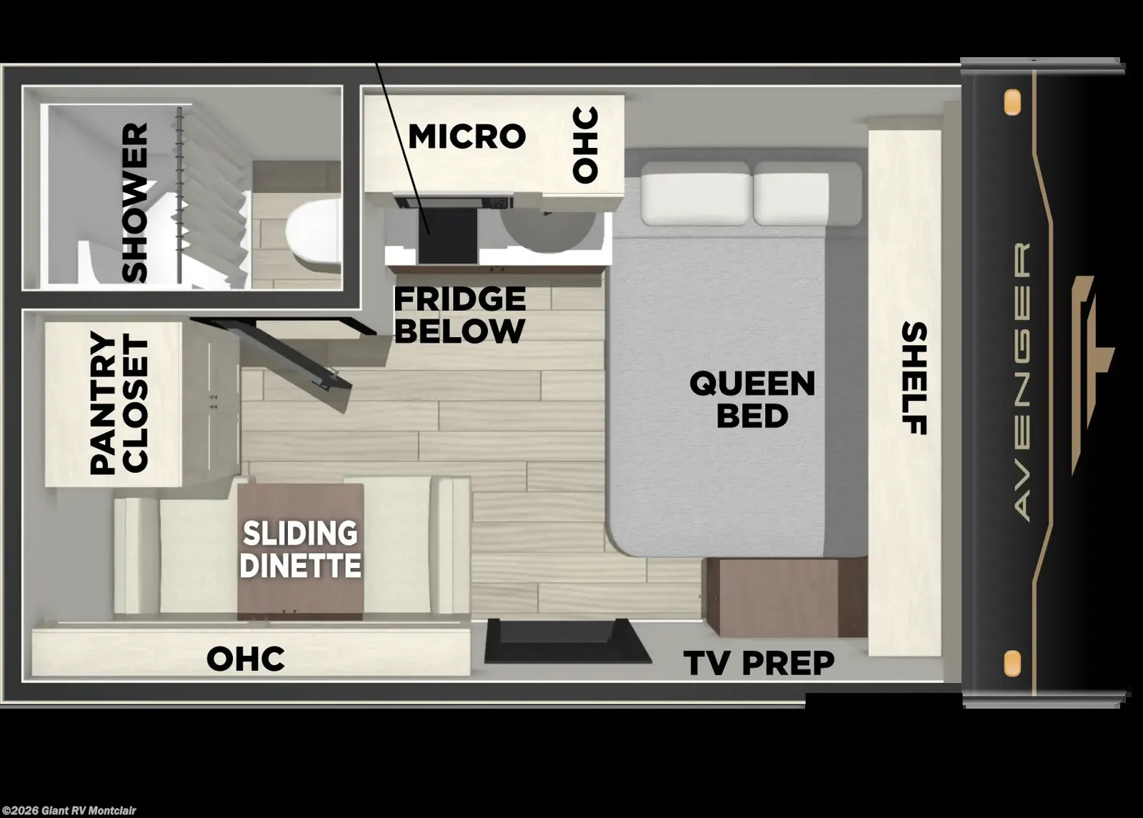 2027 Forest River Avenger LT 12RDX - New Travel Trailer For Sale by Giant RV in Montclair, California