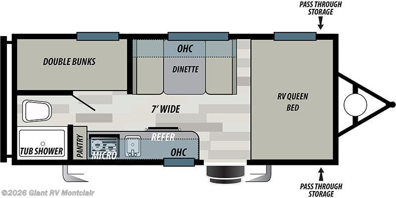 2018 Forest River EVO 177BH - Used Travel Trailer For Sale by Giant RV in Montclair, California