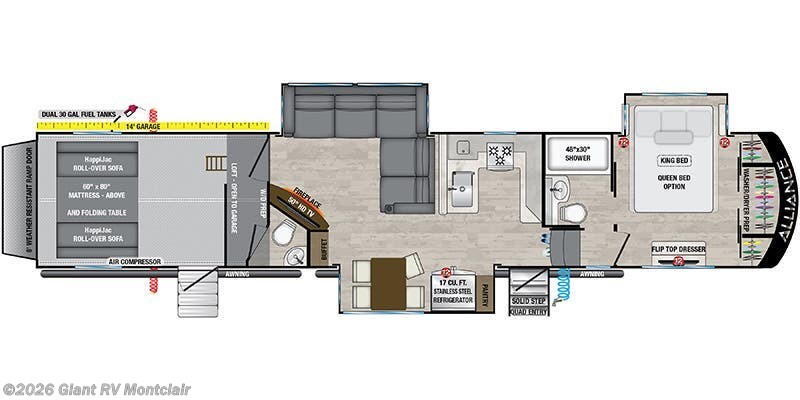 2024 Alliance RV Valor 44V14 - Used Fifth Wheel For Sale by Giant RV in Montclair, California