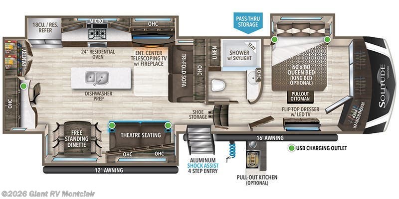 2023 Grand Design Solitude 345GK - Used Fifth Wheel For Sale by Giant RV in Montclair, California