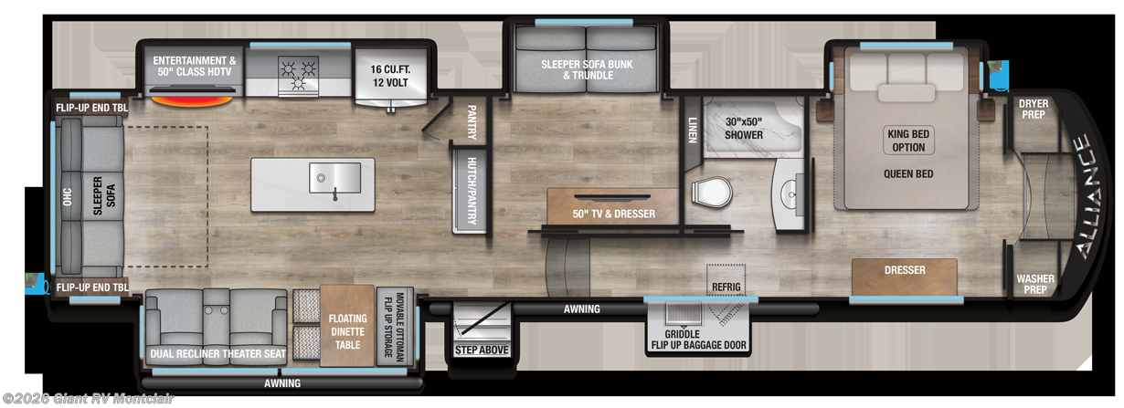 2026 Alliance RV Avenue 39MBR - New Fifth Wheel For Sale by Giant RV in Montclair, California